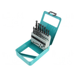 Set 19 Burghie HSS Metal Cutie Metalică | Electronic-mag.ro | Componente Electronice