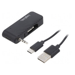 Receiver Bluetooth Negru USB-C Jack 3.5mm Dual Bluetooth 5.1 | Electronic-mag.ro | Componente Electronice
