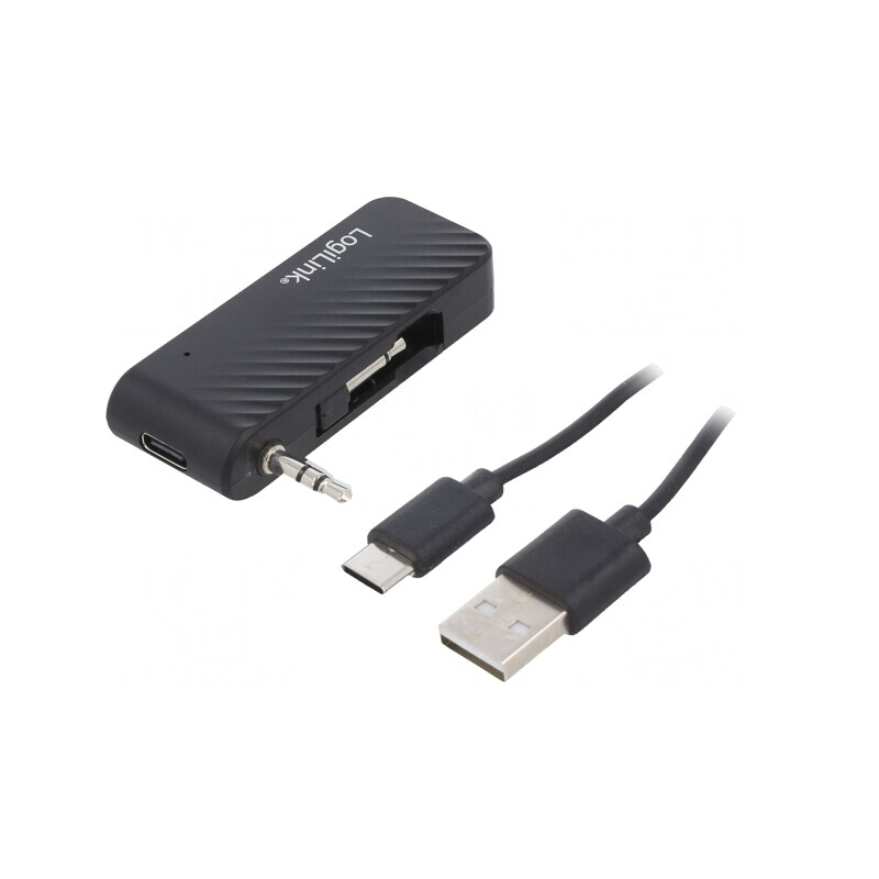 Receiver Bluetooth Negru USB-C Jack 3.5mm Dual Bluetooth 5.1 | Electronic-mag.ro | Componente Electronice
