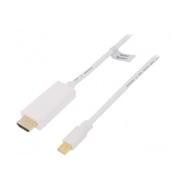Cablu DisplayPort 1.2 la HDMI 3m Alb