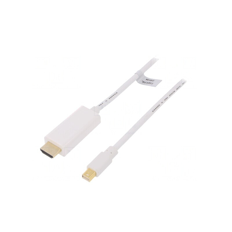 Cablu DisplayPort 1.2 la HDMI 3m Alb | Electronic-mag.ro | Componente Electronice