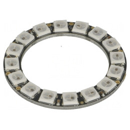 Inel LED RGB 5VDC 16 Diode WS2812B 44,5mm | Electronic-mag.ro | Componente Electronice