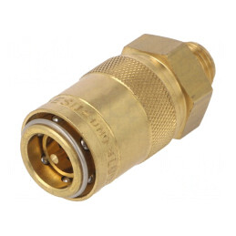 Conector Rapid Alamă cu Supapă 15bar FPM GZ14 | Electronic-mag.ro | Componente Electronice