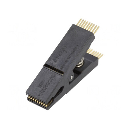 Clips de măsurare neagră aurit 10mm SO18 SOIC18 SOJ18 | Electronic-mag.ro | Componente Electronice