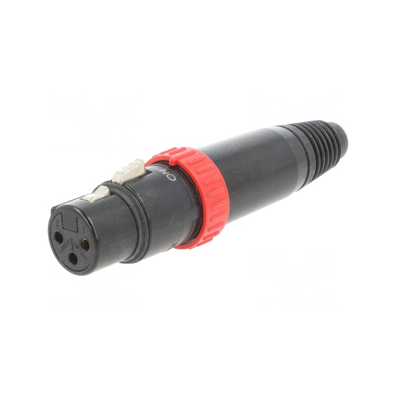 Mufă XLR Mamă pe Cablu 3 PIN pentru Lipire | Electronic-mag.ro | Componente Electronice