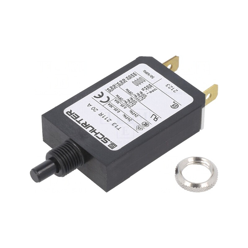 Întrerupător de supracurent 20A SPST IP40 | Electronic-mag.ro | Componente Electronice