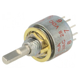 Comutator Rotativ 10 Pozitii 0.25A 125VAC 28VDC | Electronic-mag.ro | Componente Electronice