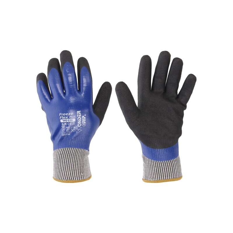 Mănuși de protecție albastru latex/poliester M 8 | Electronic-mag.ro | Componente Electronice Mănuși de protecție albastru latex/poliester M 8 | Electronic-mag.ro | Componente Electronice