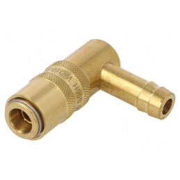 Conector Rapid Unghi 90° Alamă 10bar FPM | Electronic-mag.ro | Componente Electronice