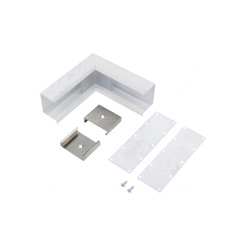 Conector 90° Alb Aluminiu VARIO30-07 | Electronic-mag.ro | Componente Electronice