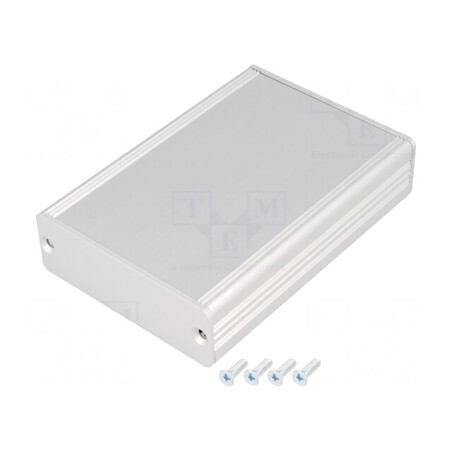Carcasă aluminiu gri AKG 71x100x24mm | Electronic-mag.ro | Componente Electronice