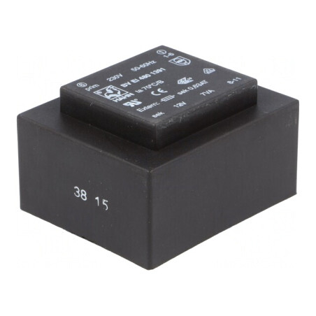 Transformator încapsulat 7VA 230V 12V 583mA PCB | Electronic-mag.ro | Componente Electronice
