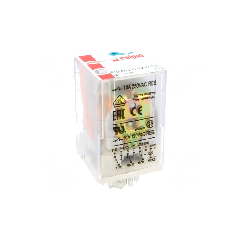 Releu electromagnetic 3PDT 24VDC 20A | Electronic-mag.ro | Componente Electronice