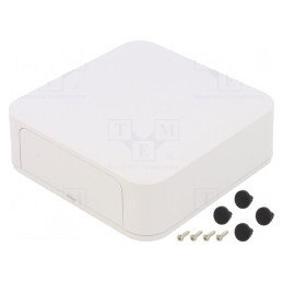 Carcasă ABS Albă IP40 125x125x35mm | Electronic-mag.ro | Componente Electronice