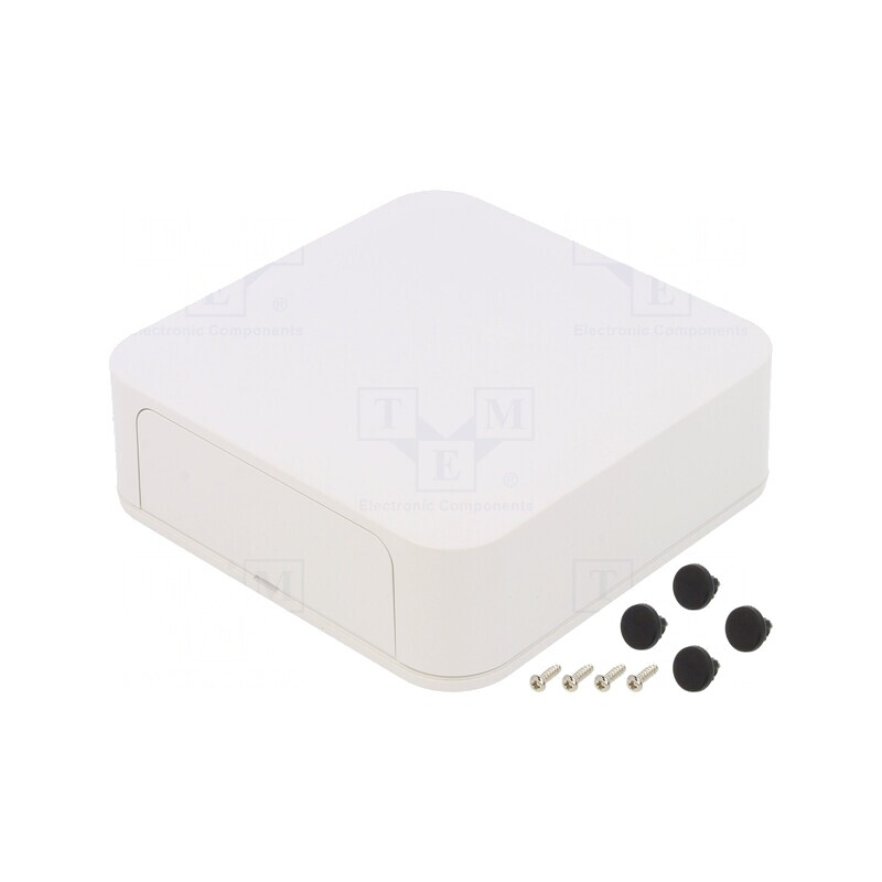 Carcasă ABS Albă IP40 125x125x35mm | Electronic-mag.ro | Componente Electronice