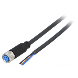 Cablu de conectare M8 3PIN 2m 60VAC 4A | Electronic-mag.ro | Componente Electronice