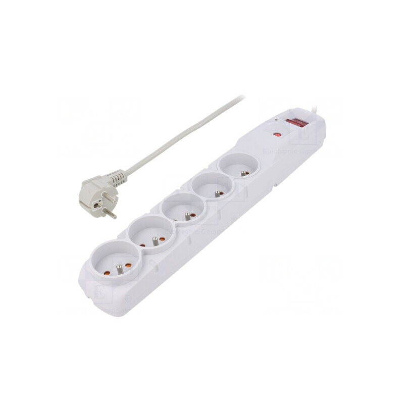 Prelungitor cu protecție 5 prize 3M Gri | Electronic-mag.ro | Componente Electronice Prelungitor cu protecție 5 prize 3M Gri | Electronic-mag.ro | Componente Electronice