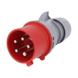 Conector alimentare AC trifazat mufă tată 32A 400VAC IP44 | Electronic-mag.ro | Componente Electronice