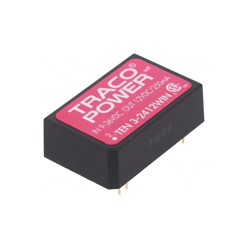 Convertor DC/DC 3W 9-36V la 12V 250mA DIP24 | Electronic-mag.ro | Componente Electronice Convertor DC/DC 3W 9-36V la 12V 250mA DIP24 | Electronic-mag.ro | Componente Electronice