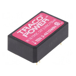Convertor DC/DC 3W 18-75V la 3.3V 750mA DIP24 | Electronic-mag.ro | Componente Electronice
