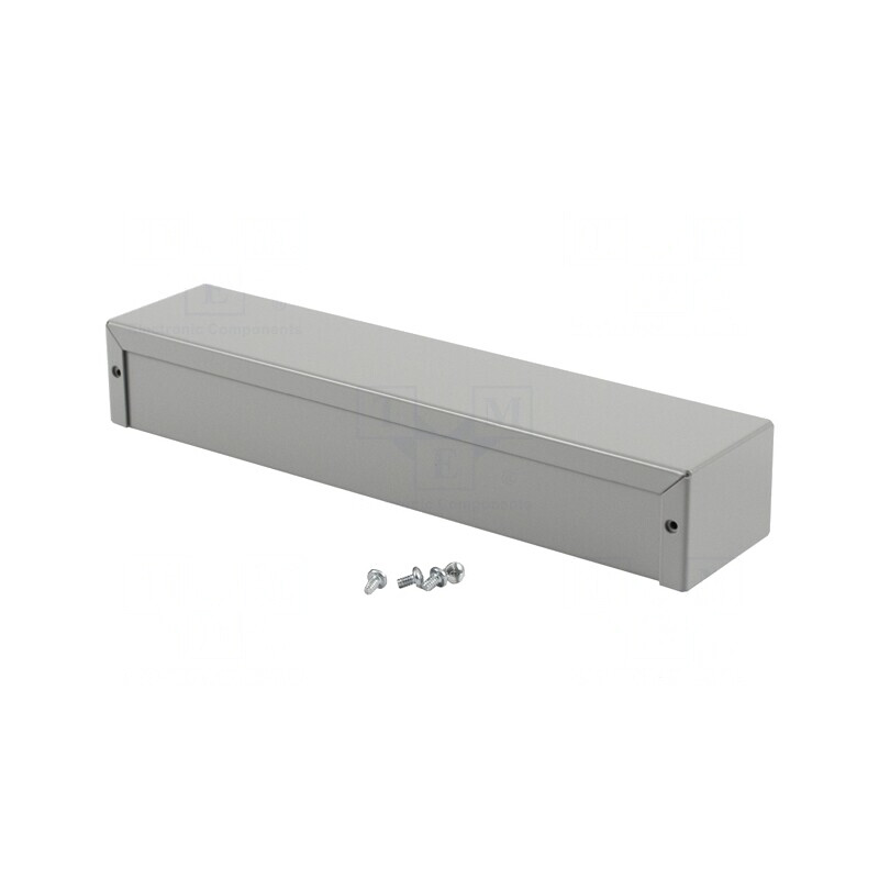 Carcasă Universală Aluminiu Gri 1411 56x254x41mm | Electronic-mag.ro | Componente Electronice