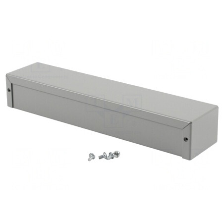 Carcasă Universală Aluminiu Gri 1411 56x254x41mm | Electronic-mag.ro | Componente Electronice