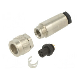 Conector M9 Mufă Mamă Aurit 125V IP67 4 Pin Pe Cablul | Electronic-mag.ro | Componente Electronice