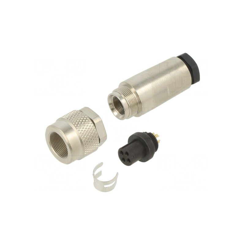 Conector M9 Mufă Mamă Aurit 125V IP67 4 Pin Pe Cablul | Electronic-mag.ro | Componente Electronice Conector M9 Mufă Mamă Aurit 125V IP67 4 Pin Pe Cablul | Electronic-mag.ro | Componente Electronice