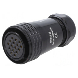 Mufă Mamă SA28 IP67 16 PIN 10A 500V Lipire pe Cablu | Electronic-mag.ro | Componente Electronice