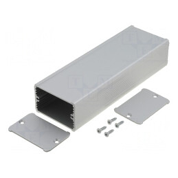 Carcasă aluminiu gri TUF 55x35x160 mm | Electronic-mag.ro | Componente Electronice
