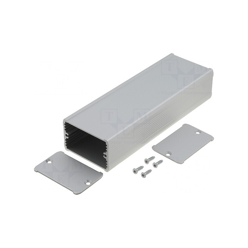 Carcasă aluminiu gri TUF 55x35x160 mm | Electronic-mag.ro | Componente Electronice