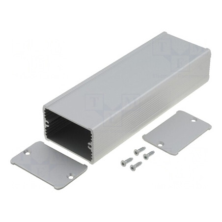 Carcasă aluminiu gri TUF 55x35x160 mm | Electronic-mag.ro | Componente Electronice