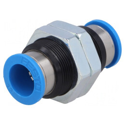 Racord Push-in Filetat Alamă Nichelată 0,95-6bar | Electronic-mag.ro | Componente Electronice