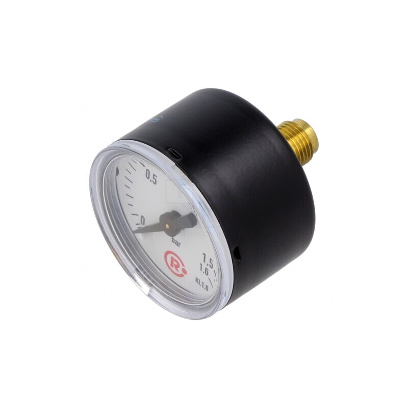 Manometru 0-1,6 bar 40mm Lichide și Gaze Inerte | Electronic-mag.ro | Componente Electronice