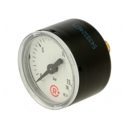 Manometru 0-16 bar 40mm Lichide și Gaze Inerte | Electronic-mag.ro | Componente Electronice