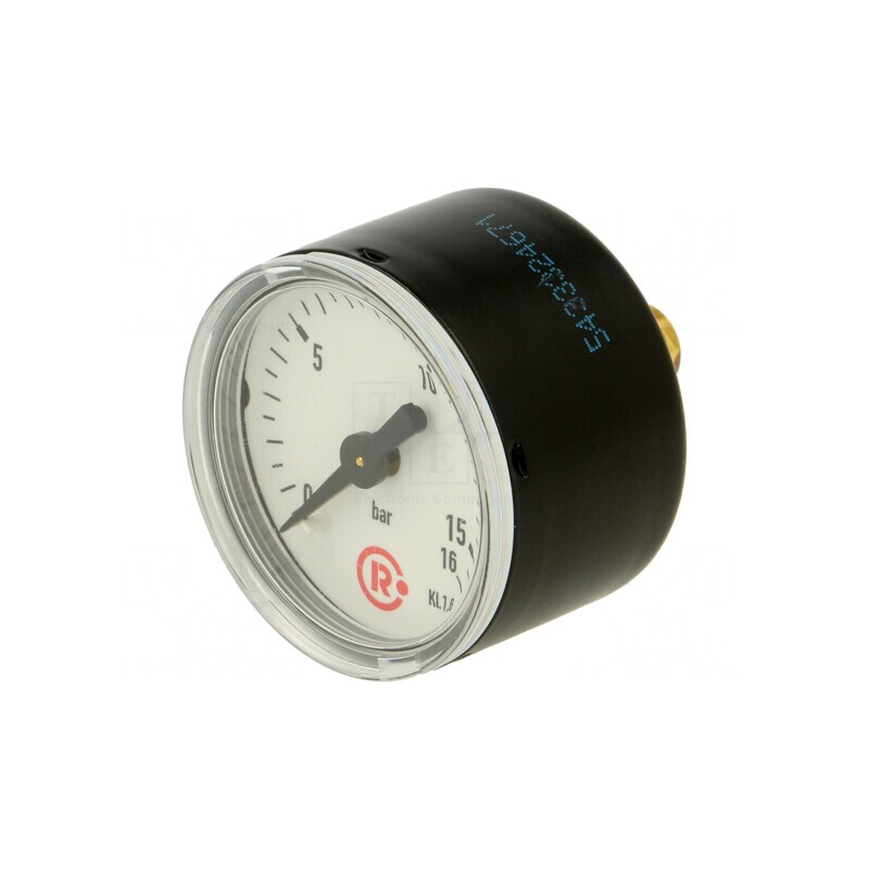 Manometru 0-16 bar 40mm Lichide și Gaze Inerte | Electronic-mag.ro | Componente Electronice