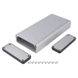Carcasă Aluminiu Gri 78x27x160mm | Electronic-mag.ro | Componente Electronice