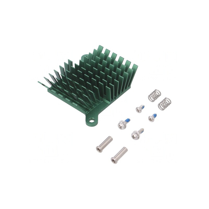 Radiator extrudat cu aripioare BGA verde 40mm x 38mm | Electronic-mag.ro | Componente Electronice Radiator extrudat cu aripioare BGA verde 40mm x 38mm | Electronic-mag.ro | Componente Electronice