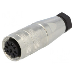 Mufă Mamă M16 8 PIN 3A 300V Drept pentru Lipire pe Cablu | Electronic-mag.ro | Componente Electronice