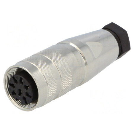 Mufă Mamă M16 8 PIN 3A 300V Drept pentru Lipire pe Cablu | Electronic-mag.ro | Componente Electronice