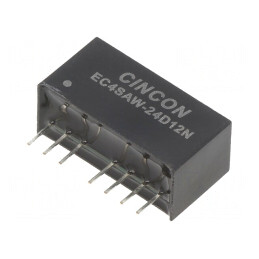 Convertor DC/DC 5/6W 9-36V la 12V/-12V EC4SAW-24D12N | Electronic-mag.ro | Componente Electronice
