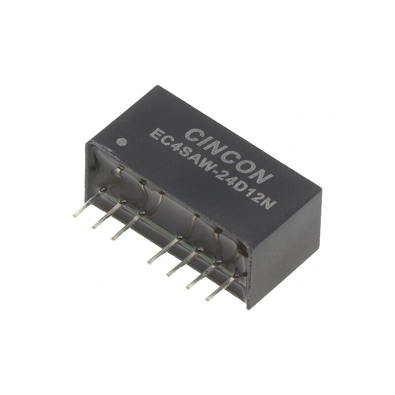 Convertor DC/DC 5/6W 9-36V la 12V/-12V EC4SAW-24D12N | Electronic-mag.ro | Componente Electronice