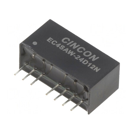 Convertor DC/DC 5/6W 9-36V la 12V/-12V EC4SAW-24D12N | Electronic-mag.ro | Componente Electronice
