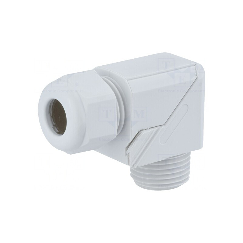 Garnitură de etanșare unghiulară PG29 IP68 poliamidă gri | Electronic-mag.ro | Componente Electronice