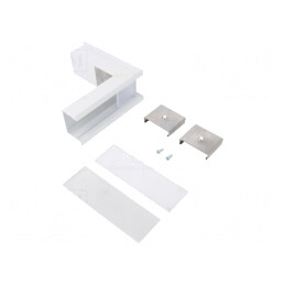 Conector Alb Aluminiu 270° VARIO30-07 | Electronic-mag.ro | Componente Electronice
