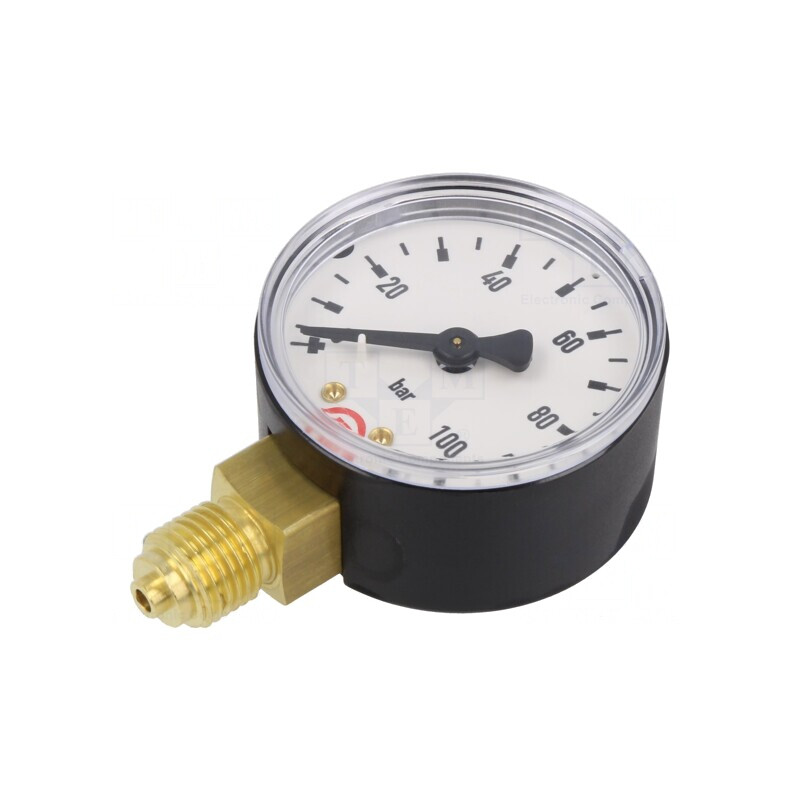 Manometru 0-100 bar 50mm pentru lichide și gaze inerte | Electronic-mag.ro | Componente Electronice Manometru 0-100 bar 50mm pentru lichide și gaze inerte | Electronic-mag.ro | Componente Electronice
