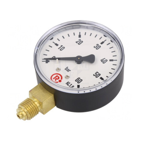 Manometru 0-60 Bar 63mm Lichide și Gaze Inerte | Electronic-mag.ro | Componente Electronice