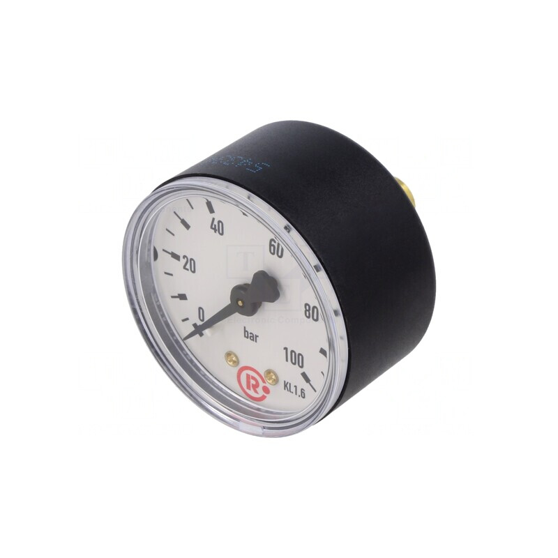 Manometru 0-100bar 50mm pentru Lichide și Gaze Inerte | Electronic-mag.ro | Componente Electronice
