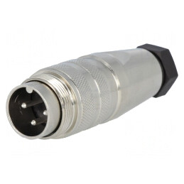 Conector M16 Mufă Tată Lipire 3 PIN 5A 300V Drept | Electronic-mag.ro | Componente Electronice