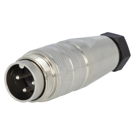 Conector M16 Mufă Tată Lipire 3 PIN 5A 300V Drept | Electronic-mag.ro | Componente Electronice